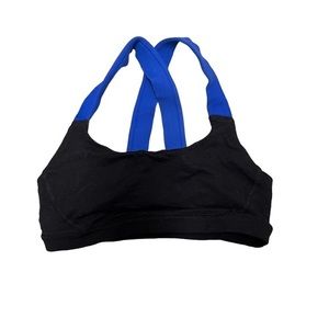 American Eagle Black and Blue Sports Bra